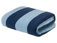 LIVARNO home Badstof badhanddoek, 70 x 140 cm (Donkerblauw/lichtblauw)