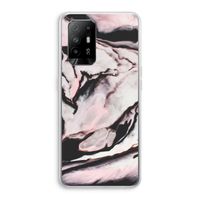 Roze stroom: Oppo A95 5G Transparant Hoesje