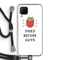 Fries before guys: Huawei P40 Lite Transparant Hoesje met koord