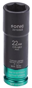 Dop 1/2", kracht met vast moment 22mm 3310322