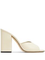 Paris Texas mules Anja 100 mm en cuir - Blanc