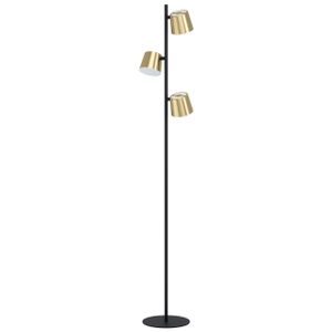 Eglo Staande lamp Altamira zwart/goud GU 10