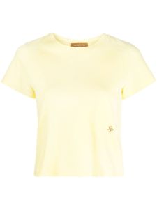 Rejina Pyo t-shirt crop à manches courtes - Jaune