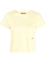 Rejina Pyo t-shirt crop à manches courtes - Jaune