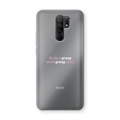 uzelf graag zien: Xiaomi Redmi 9 Transparant Hoesje