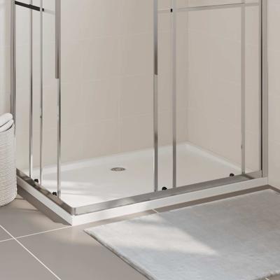 Douchebak rechthoekig 80x120 cm ABS wit