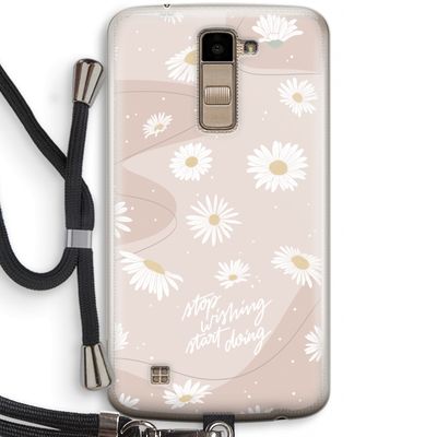 Daydreaming becomes reality: LG K10 (2016) Transparant Hoesje met koord Daydreaming becomes reality: LG K10 (2016) Transparant Hoesje met koord