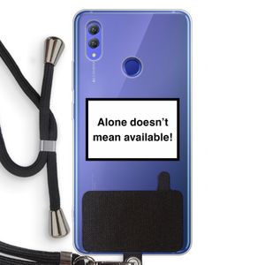 Alone: Honor Note 10 Transparant Hoesje met koord