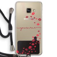 Kusjes: Samsung Galaxy A3 (2016) Transparant Hoesje met koord