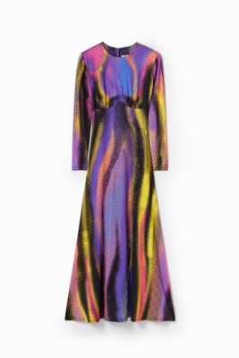 Lange slim fit jurk María Escoté - BLACK - L
