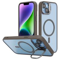 Cadorabo Hoesje geschikt voor Apple iPhone 15 PLUS Case in Grijs geschikt voor MagSafe met cameralensbescherming - thumbnail