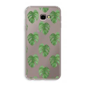 Monstera leaves: Samsung Galaxy J4 Plus Transparant Hoesje