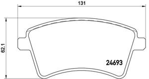 Remmenset, remschijf BREMBO, Remschijftype: Binnen geventileerd, Inbouwplaats: Vooras, u.a. für Renault, Mercedes-Benz