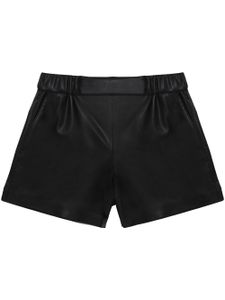 ANINE BING short Koa en cuir artificiel - Noir