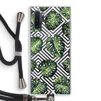 Geometrische jungle: Samsung Galaxy Note 10 Plus Transparant Hoesje met koord
