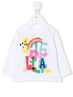 Stella McCartney Kids t-shirt à logo imprimé - Blanc