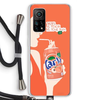 Peach please!: Xiaomi Mi 10T 5G Transparant Hoesje met koord