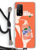 Peach please!: Xiaomi Mi 10T 5G Transparant Hoesje met koord