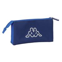 Pennenetui met 3 vakken Kappa Rain Marineblauw 22 x 12 x 3 cm
