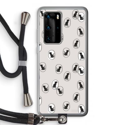 Miauw: Huawei P40 Pro Transparant Hoesje met koord