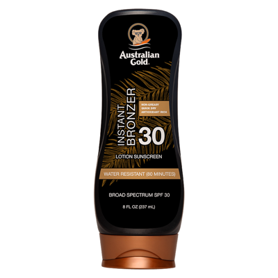 Australian Gold SPF30 Zonnebrand Lotion + Bronzer 237 ml