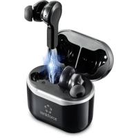 Renkforce RF-NCE-500 In Ear oordopjes Bluetooth Zwart Noise Cancelling Headset, Volumeregeling