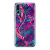Pink Clouds: Huawei P20 Pro Transparant Hoesje - thumbnail