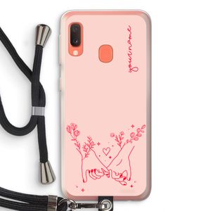 Best Friends: Samsung Galaxy A20e Transparant Hoesje met koord