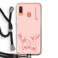 Best Friends: Samsung Galaxy A20e Transparant Hoesje met koord