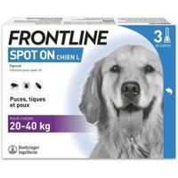 FRONTLINE 3 SPOT ON Pipette antiparassitarie per cani - 20-40 kg - Pulci, zecche, pidocchi