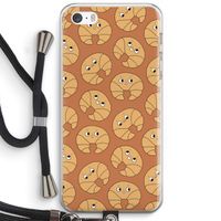 Croissant: iPhone 5 / 5S / SE Transparant Hoesje met koord