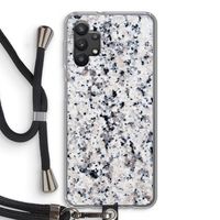 Gespikkelde marmer: Samsung Galaxy A32 5G Transparant Hoesje met koord