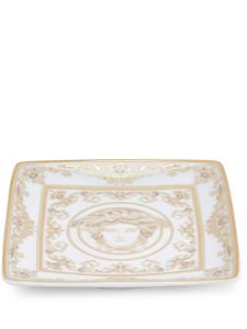 Versace assiette carrée Medusa Gala en porcelaine (12 cm) - Blanc