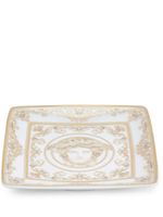 Versace assiette carrée Medusa Gala en porcelaine (12 cm) - Blanc