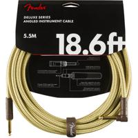 Fender Deluxe Cables instrumentkabel 5.5m geel recht+haaks