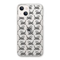 Zwarte poes: iPhone 13 Transparant Hoesje