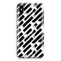 Zwarte vegen: iPhone X Volledig Geprint Hoesje