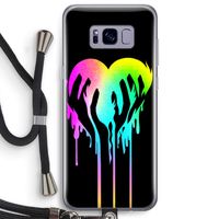 Hold My Heart: Samsung Galaxy S8 Plus Transparant Hoesje met koord
