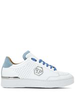 Philipp Plein baskets à logo Hexagon - Blanc