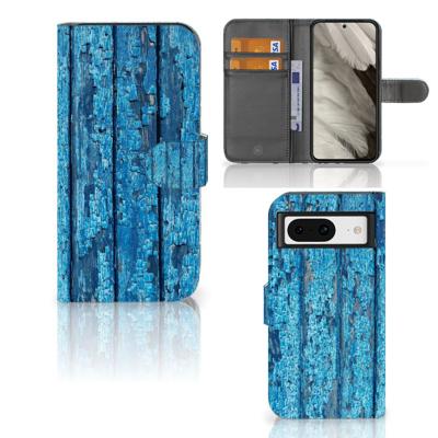 Google Pixel 8 | Book Style Case | Wood Blue