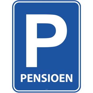 Pensioen parkeerbord - feestartikelen - pensioen - versieringen - deurbord - feestgelegenheid