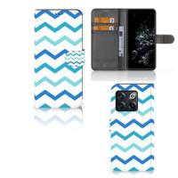 OnePlus 10T | Telefoon Hoesje | Zigzag Blauw