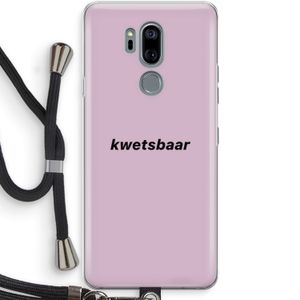 kwetsbaar: LG G7 Thinq Transparant Hoesje met koord