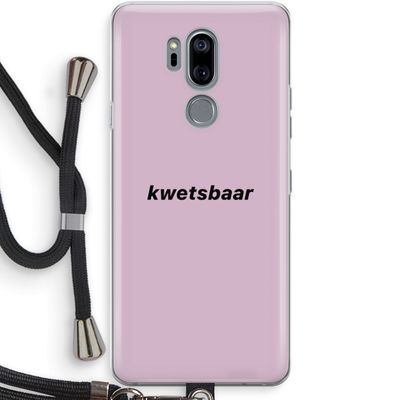 kwetsbaar: LG G7 Thinq Transparant Hoesje met koord