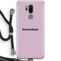 kwetsbaar: LG G7 Thinq Transparant Hoesje met koord