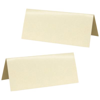 Naamkaartjes/plaatskaartjes - Bruiloft - creme - 20x stuks - 7 x 3 cm