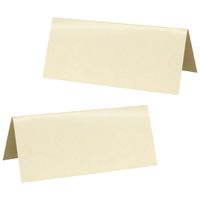 Naamkaartjes/plaatskaartjes - Bruiloft - creme - 20x stuks - 7 x 3 cm