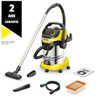 KARCHER WD 6 PS V-30/8/35/T nat- en droogzuiger - 30 L roestvrijstalen tank - 1300W (draagbaar stopcontact en blaasfunctie)