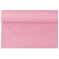 Tafellaken/tafelkleed rol papier - 800 x 118 cm - lichtroze - Lange tafels - Damast papier