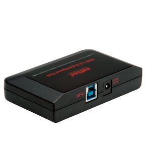 Roline USB-combi-hub 4 poorten Zwart